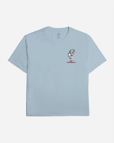 Crappy Waves Boxy Tee Blue Mist