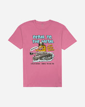 Load image into Gallery viewer, Pedal to the Metal Vintage Dye Tee Psycho Pink