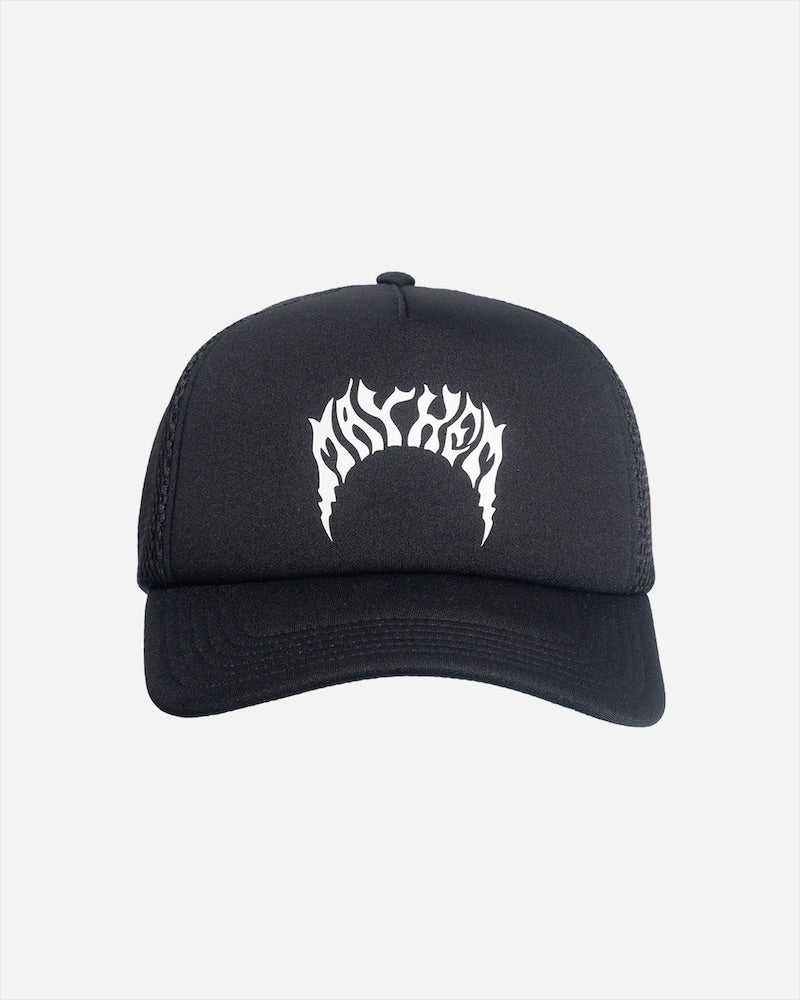 Lightning Mayhem Trucker Hat Black with White