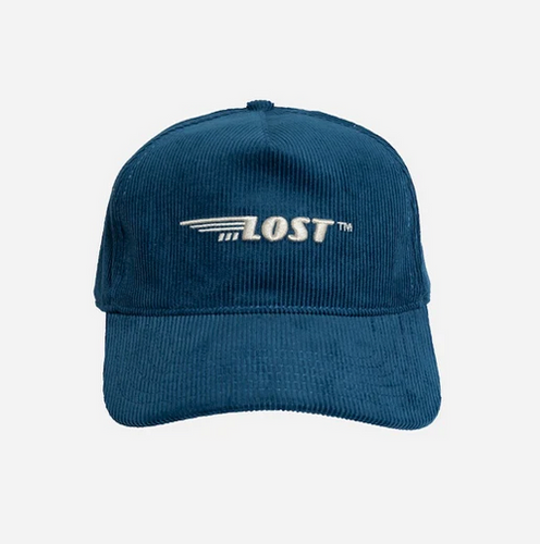 Winged Corduroy Hat Atlantic Blue