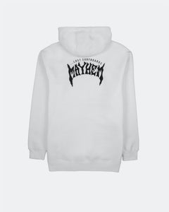 Mayhem Designs Heavy Hoodie White