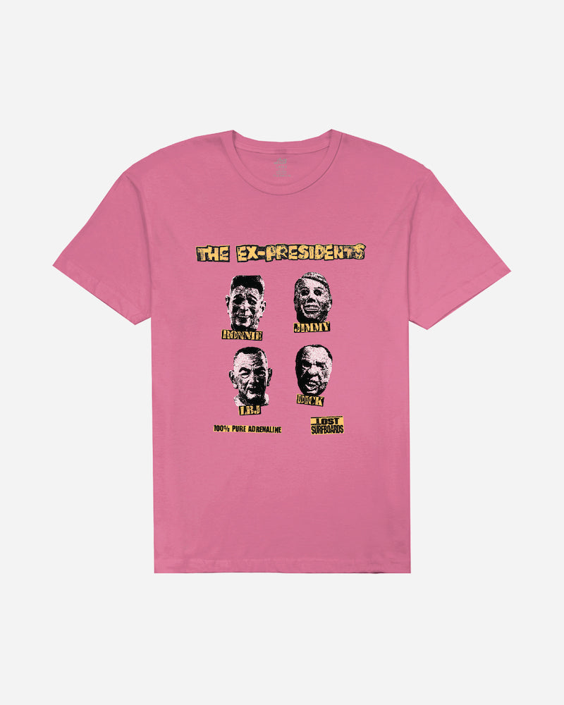Ex Presidents Vintage Dye Tee Psycho Pink