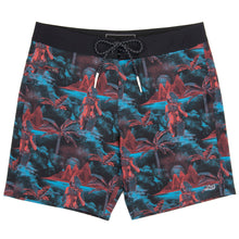 Load image into Gallery viewer, Session Boardshort Black Cyber Tropics