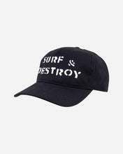 Load image into Gallery viewer, Surf and Destroy Snapback Hat Black